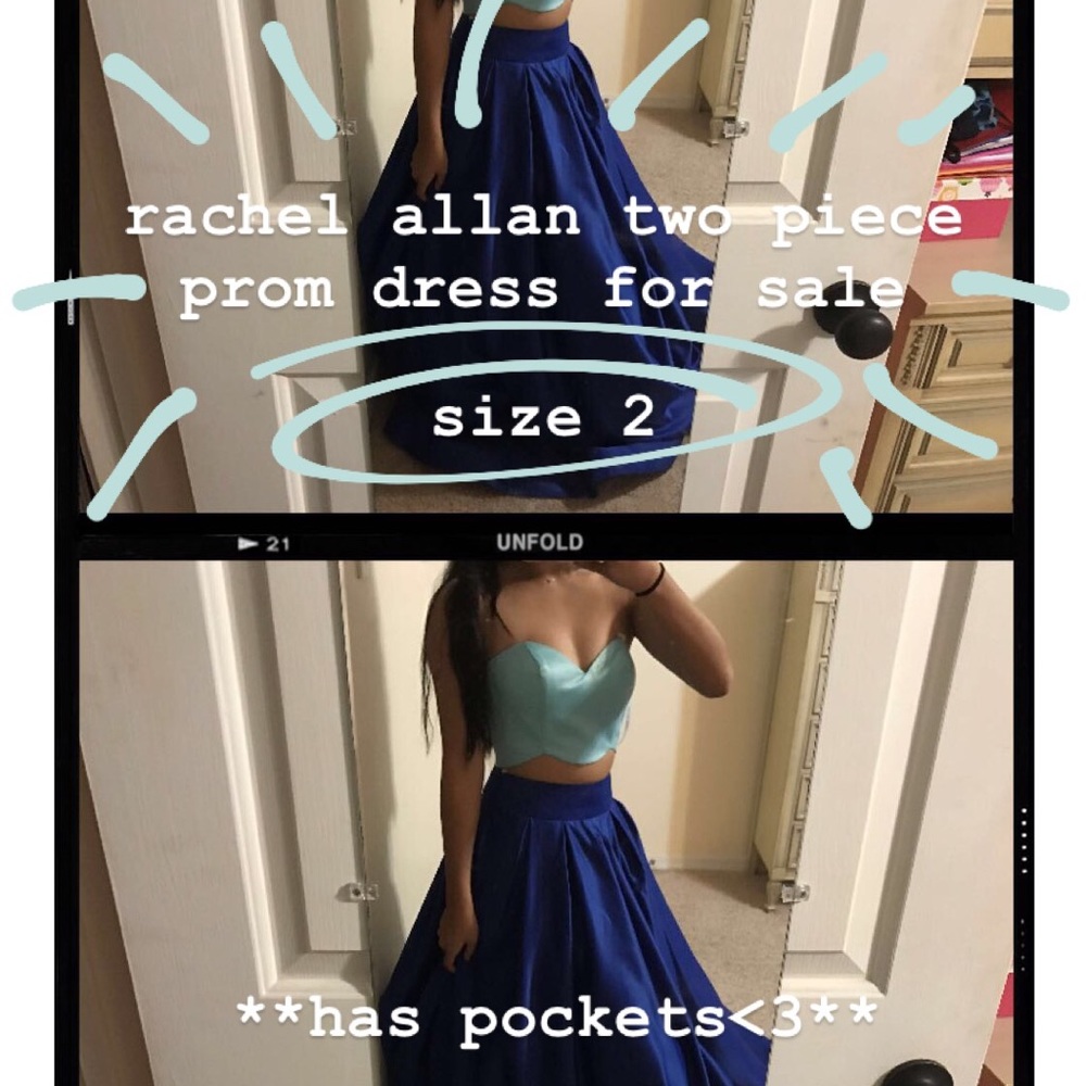 Rachel Allan two piece dress